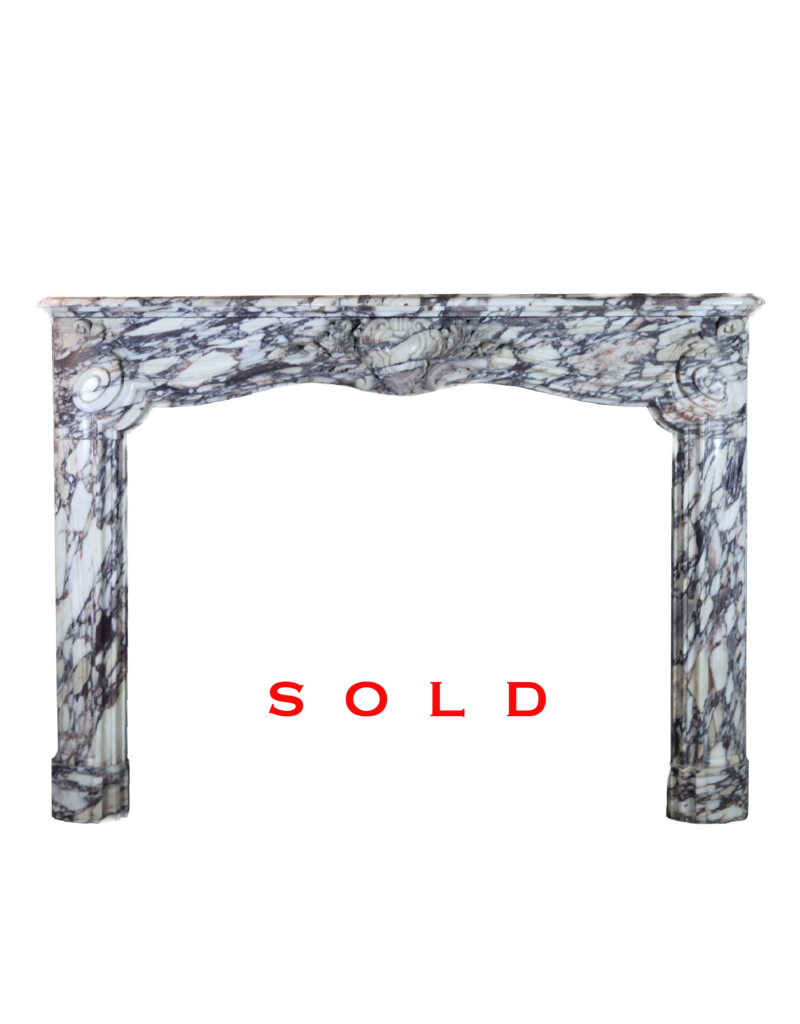 Fine French Regency Style Fireplace In Marble