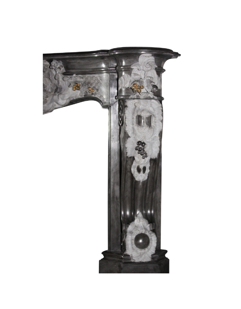 Chimenea Victoriana Con Rostro Femenino & Motivos De Vid – Auténtica y Lujosa