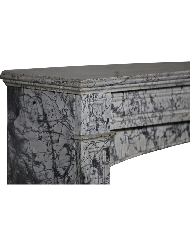 Maison Leon Van den Bogaert Kaminmaske aus Bleu-Turquin-Marmor