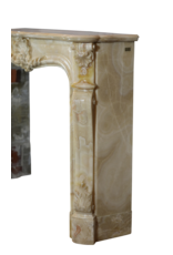 Grand Prize of the Year 1889 Jules Cantini Algerian Onyx Fireplace Mantelpiece