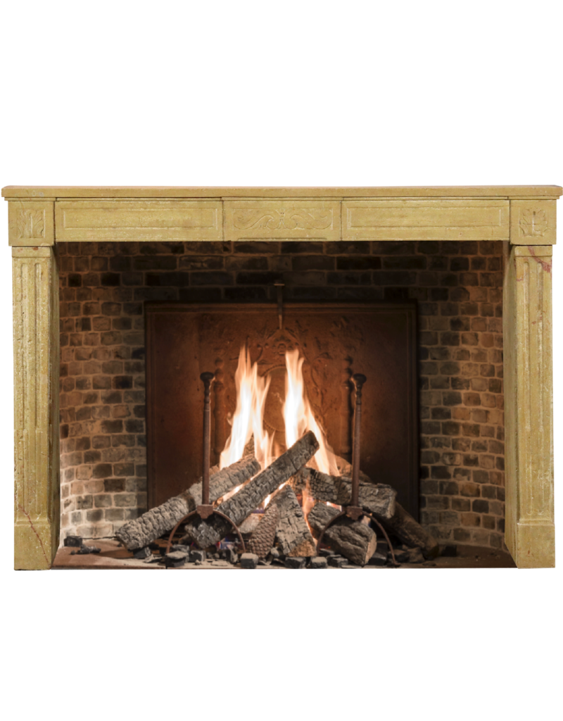 Classic Stone French Louis XVI Fireplace Mantelpiece