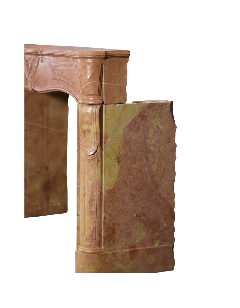 Maison Leon Van den Bogaert Französischer Vintage-Kaminmantel mit geraden Seitenwangen
