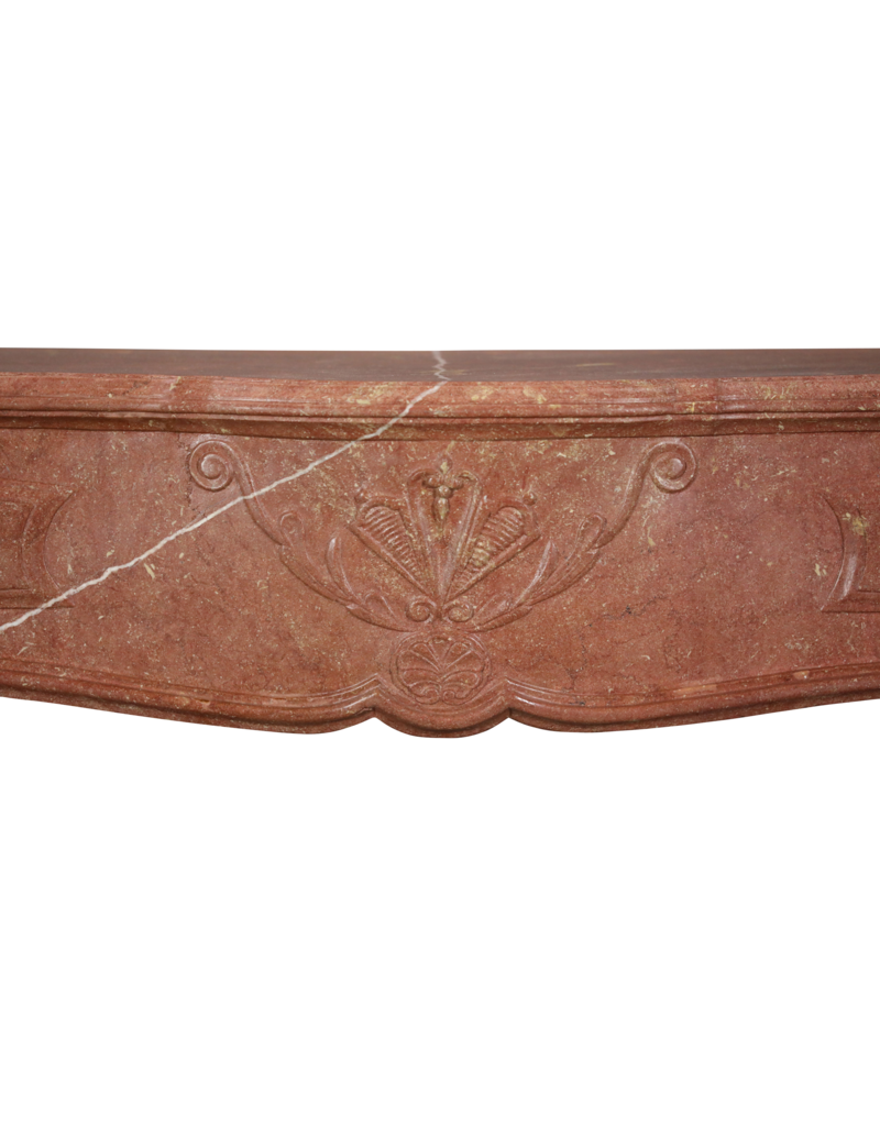 French Vintage Fireplace Mantelpiece With Straight Jambs