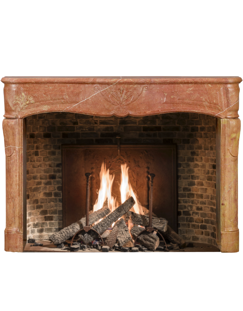 Maison Leon Van den Bogaert Französischer Vintage-Kaminmantel mit geraden Seitenwangen
