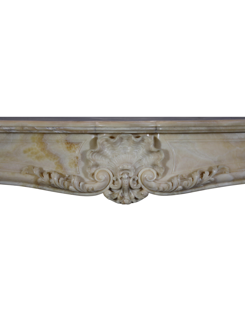 Grand Prize of the Year 1889 Jules Cantini Algerian Onyx Fireplace Mantelpiece