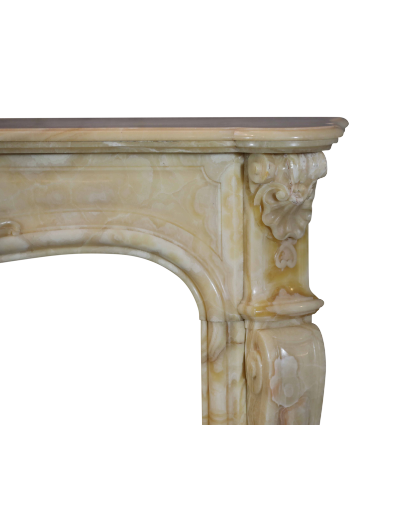 Grand Prize of the Year 1889 Jules Cantini Algerian Onyx Fireplace Mantelpiece