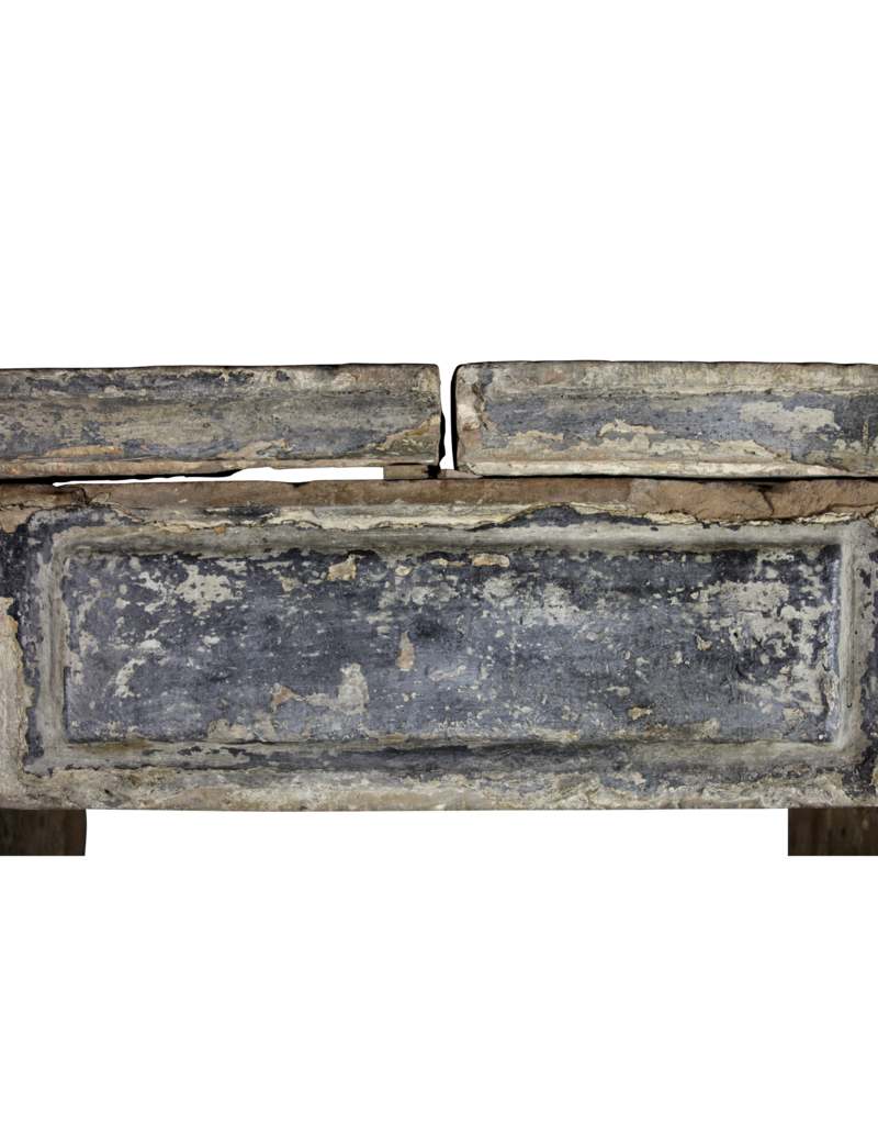 Statement French Antique Fireplace Surround With Unusual Patina