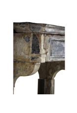 Maison Leon Van den Bogaert Aussagekräftige französische antike Kaminumrandung mit ungewöhnlicher Patina