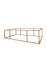 Base de mesa rectangular en acero
