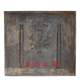 Maison Leon Van den Bogaert Antiker gusseiserner Fire-Back