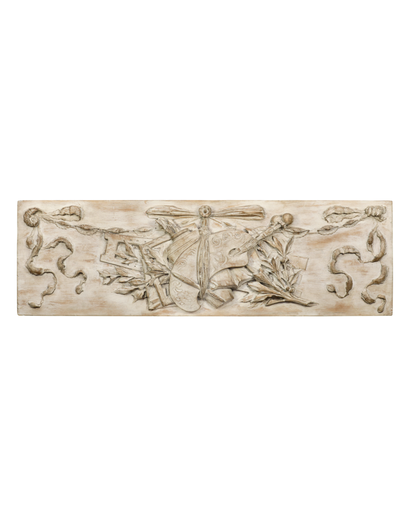 Maison Leon Van den Bogaert Panel De Madera Con Atributos Del Pintor