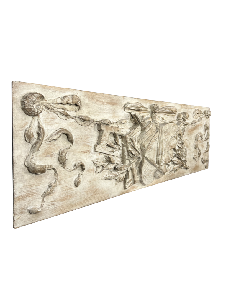 Wooden Panel With Painter's Attributes