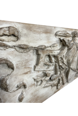 Maison Leon Van den Bogaert Panel De Madera Con Atributos Del Pintor