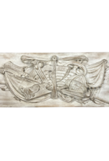 Maison Leon Van den Bogaert Panel De Madera Con Atributos Marítimos