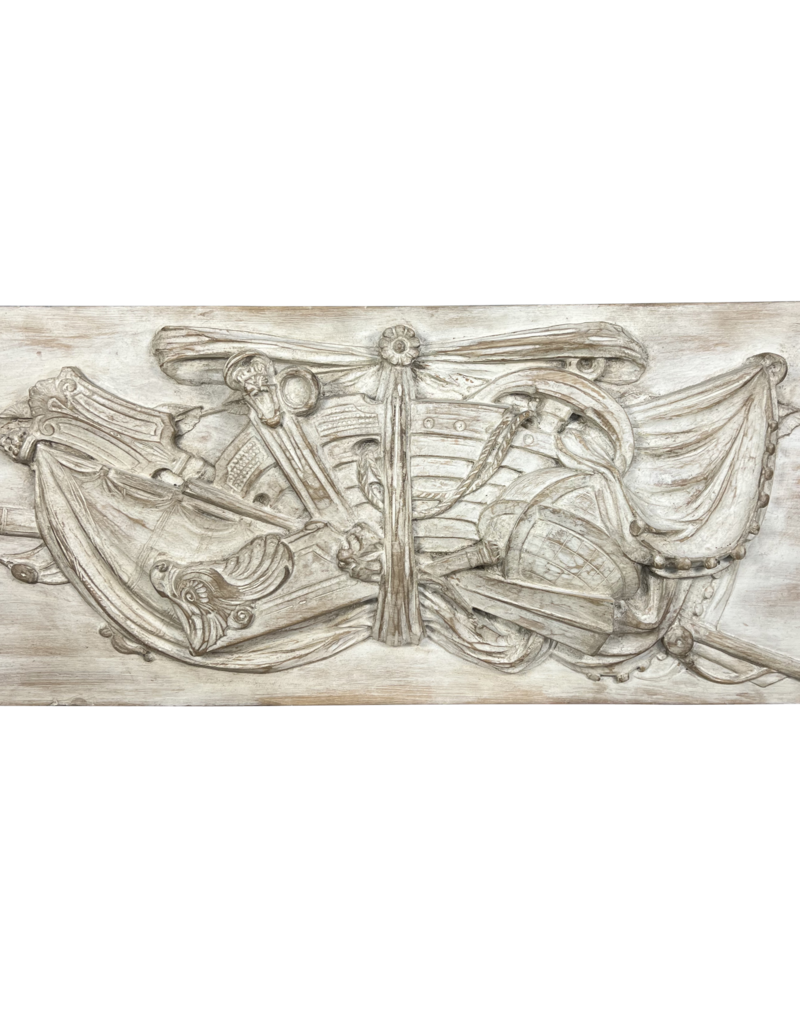 Maison Leon Van den Bogaert Wooden Panel With Maritime Attributes