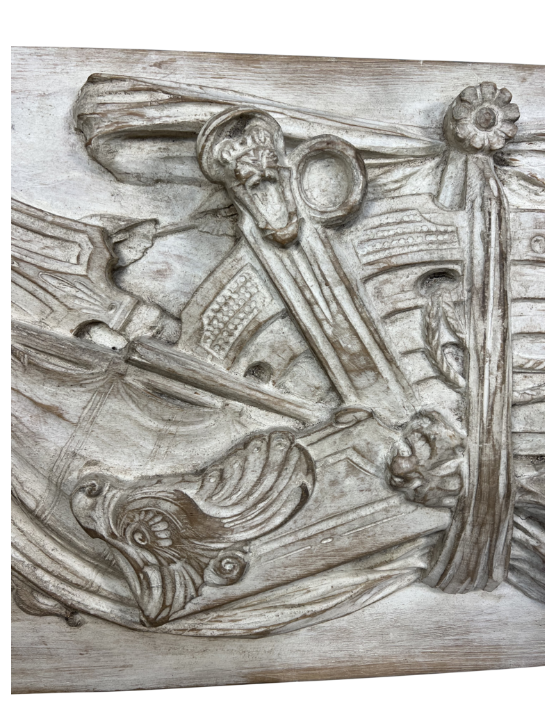Maison Leon Van den Bogaert Wooden Panel With Maritime Attributes
