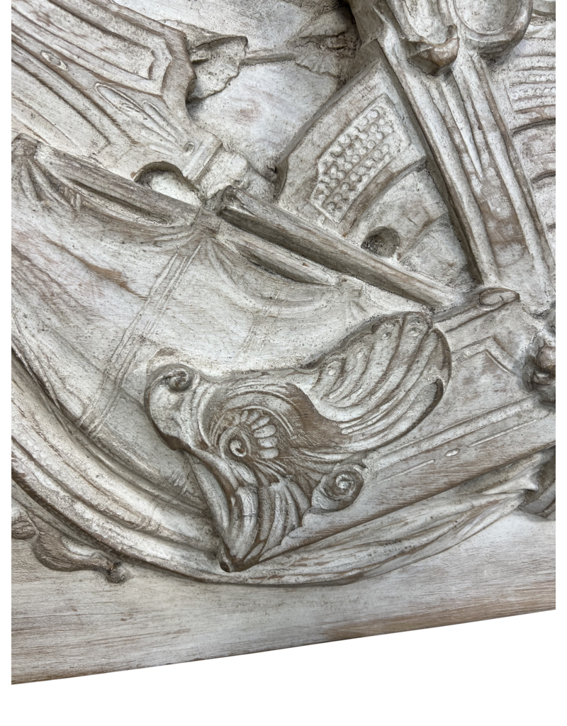 Maison Leon Van den Bogaert Wooden Panel With Maritime Attributes