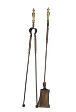 Maison Leon Van den Bogaert Ensemble D'outils De Cheminée Française Du 18Ème Siècle