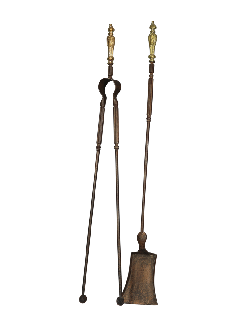 Maison Leon Van den Bogaert Juego De Herramientas Para Chimenea Francesa Del Siglo XVIII