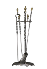 Maison Leon Van den Bogaert Exclusivo Juego De Herramientas Para Chimenea Victoriana Con Soporte Original