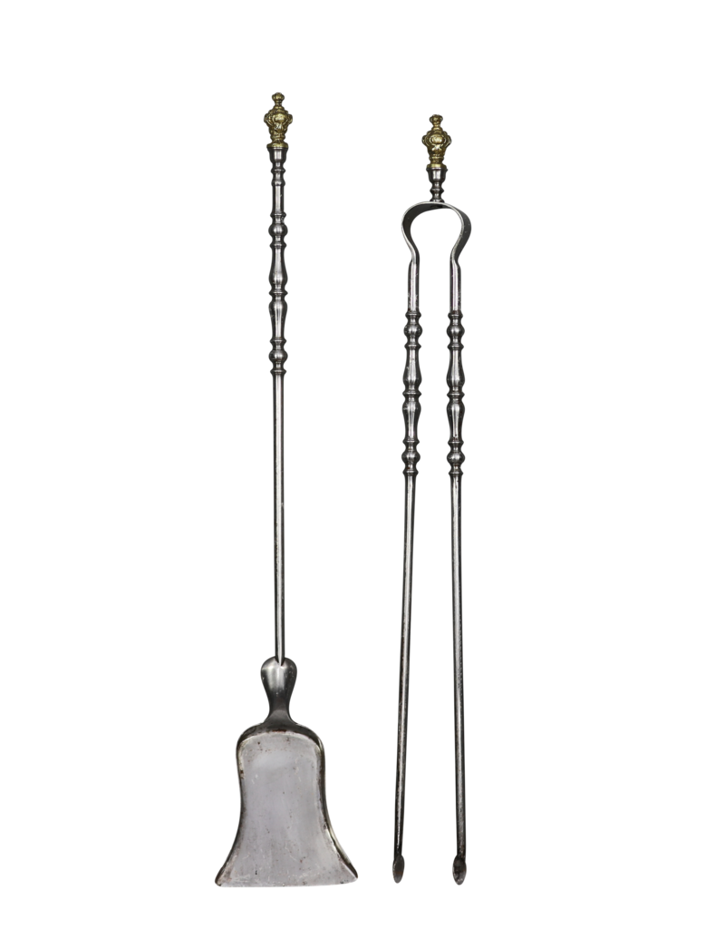 Maison Leon Van den Bogaert Einzigartiges viktorianisches Kaminbesteck-Set mit Originalständer