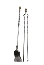 Maison Leon Van den Bogaert Ensemble D’outils De Cheminée Victorienne Unique Avec Support Original