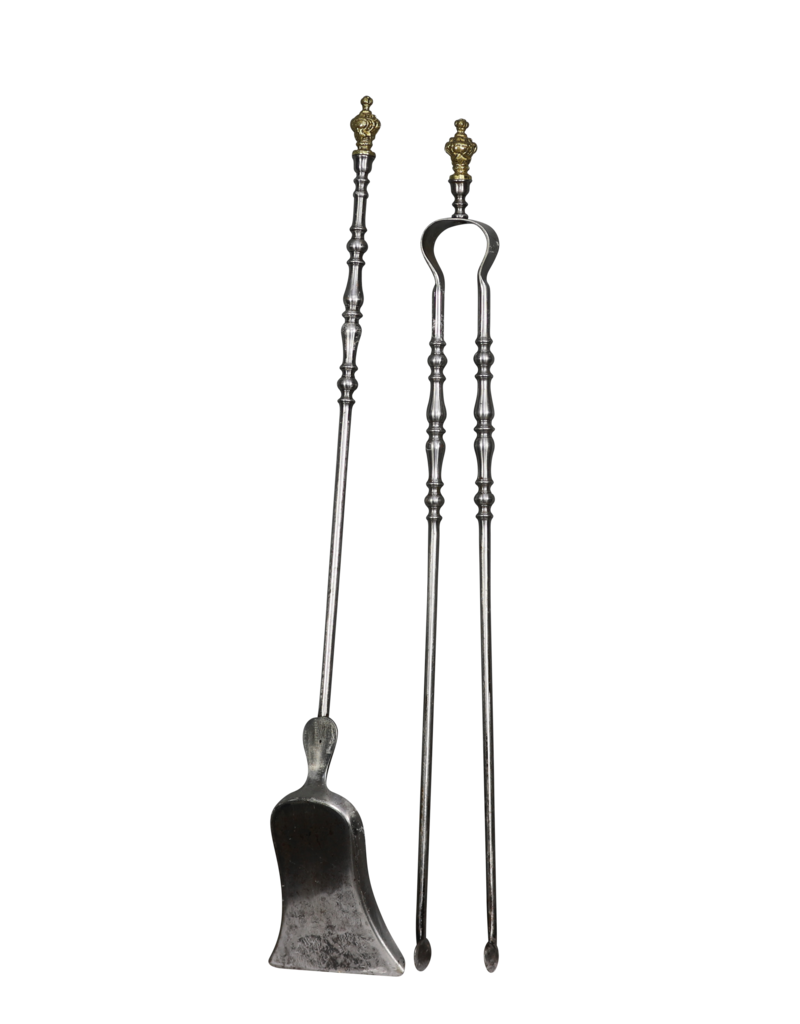 Maison Leon Van den Bogaert Exclusivo Juego De Herramientas Para Chimenea Victoriana Con Soporte Original