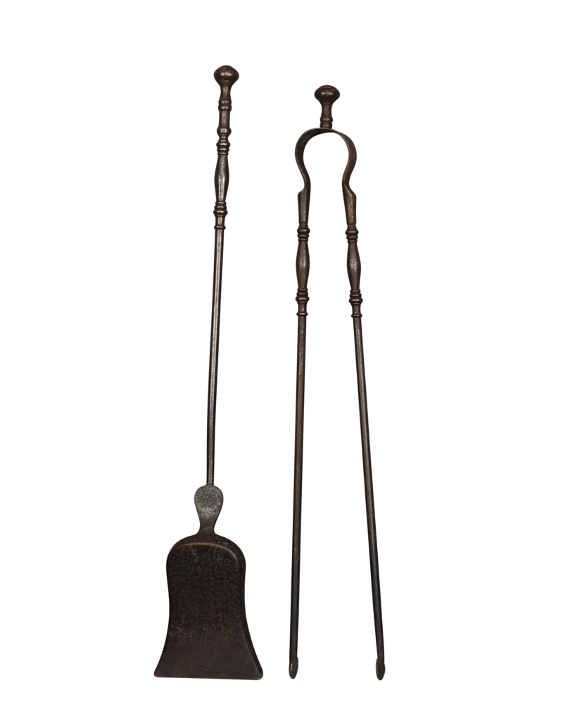 Maison Leon Van den Bogaert Fireside Tools Ensemble From France