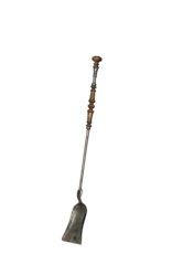 Maison Leon Van den Bogaert 19Th Century Fireplace Shovel With Wooden Details