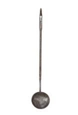 Cuchara De Acero Del Siglo XVII De Una Cocina Con Chimenea