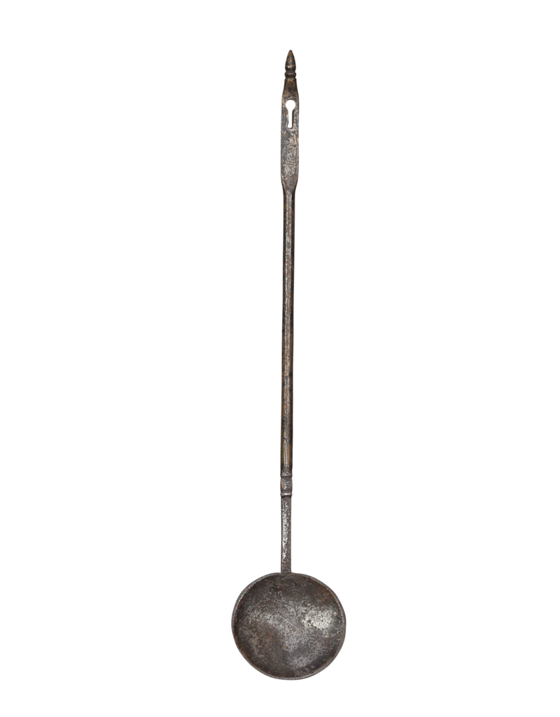 17Th Century Steel Spoon From A Fireplace Kitchen