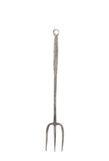 Maison Leon Van den Bogaert 17Th Century Steel Fireplace Grill Fork From France