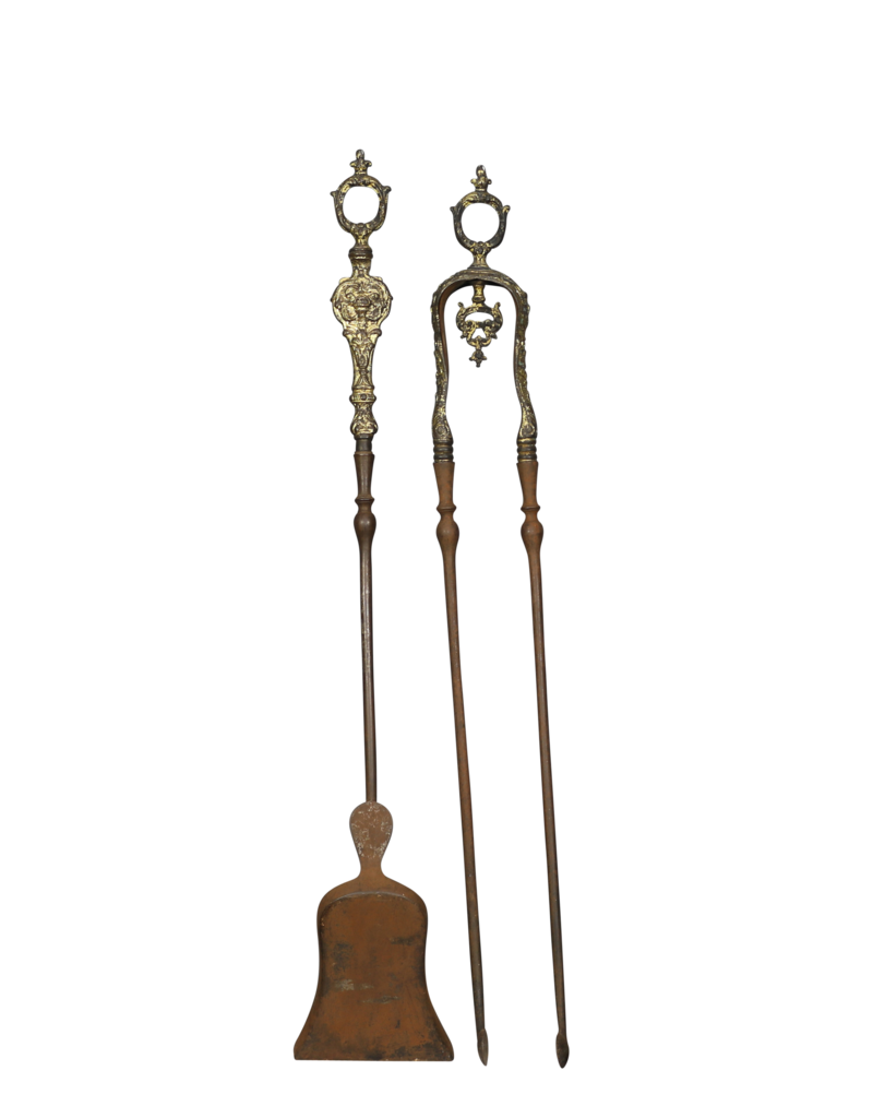 French Regency Period Fireplace Tool Ensemble