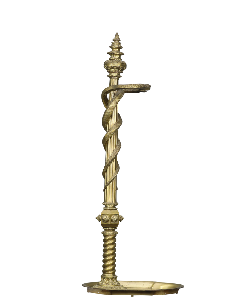 Maison Leon Van den Bogaert Opulent Snakes Fireplace Tools Stand Or Holder