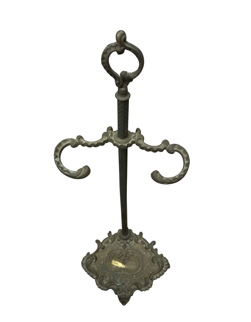 Maison Leon Van den Bogaert Elegante Soporte Para Herramientas Para Chimenea Victoriana En Latón