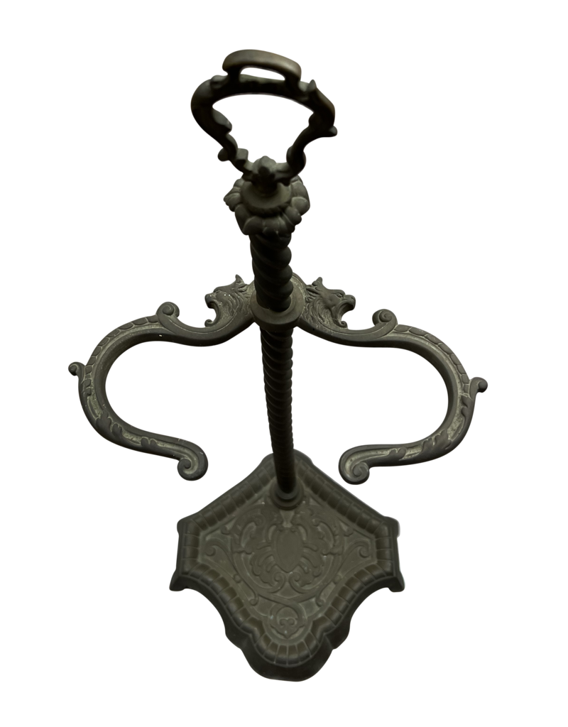 Maison Leon Van den Bogaert Vintage Fireplace Side Tool Stand In Brass