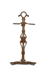 Maison Leon Van den Bogaert Vintage Fireplace Tool Stand In Cast Iron With Claws And Original Patina