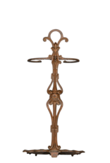 Maison Leon Van den Bogaert Support À Outils De Cheminée Vintage En Fonte Avec Griffes Et Patine D'origine