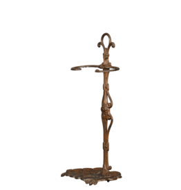 Maison Leon Van den Bogaert Soporte Para Herramientas Para Chimenea Vintage De Hierro Fundido Con Garras Y Pátina Original