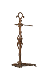 Maison Leon Van den Bogaert Support À Outils De Cheminée Vintage En Fonte Avec Griffes Et Patine D'origine
