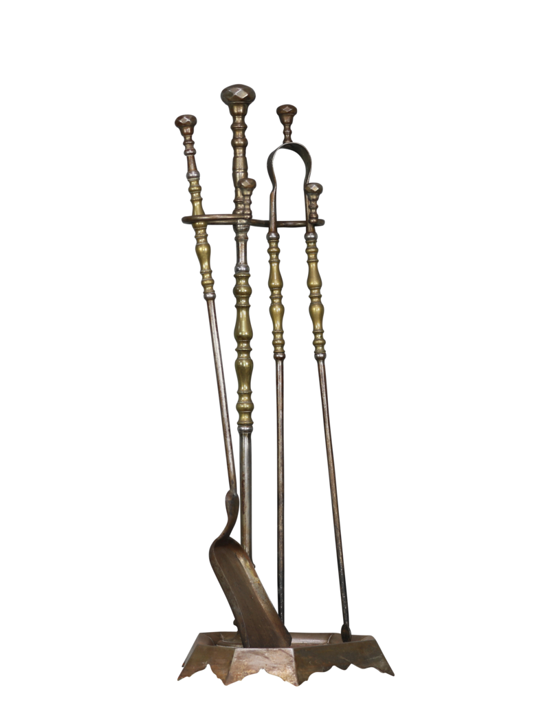 Maison Leon Van den Bogaert Conjunto De Herramientas Para Chimenea Francesa Completo Con Soporte