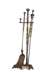 Maison Leon Van den Bogaert Conjunto De Herramientas Para Chimenea Francesa Completo Con Soporte