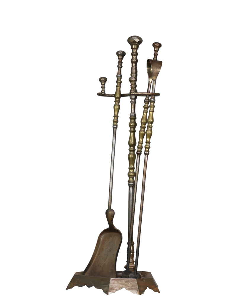 Maison Leon Van den Bogaert Conjunto De Herramientas Para Chimenea Francesa Completo Con Soporte