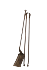 Maison Leon Van den Bogaert 17Th Century Wrought Iron Fireplace Tool Ensemble