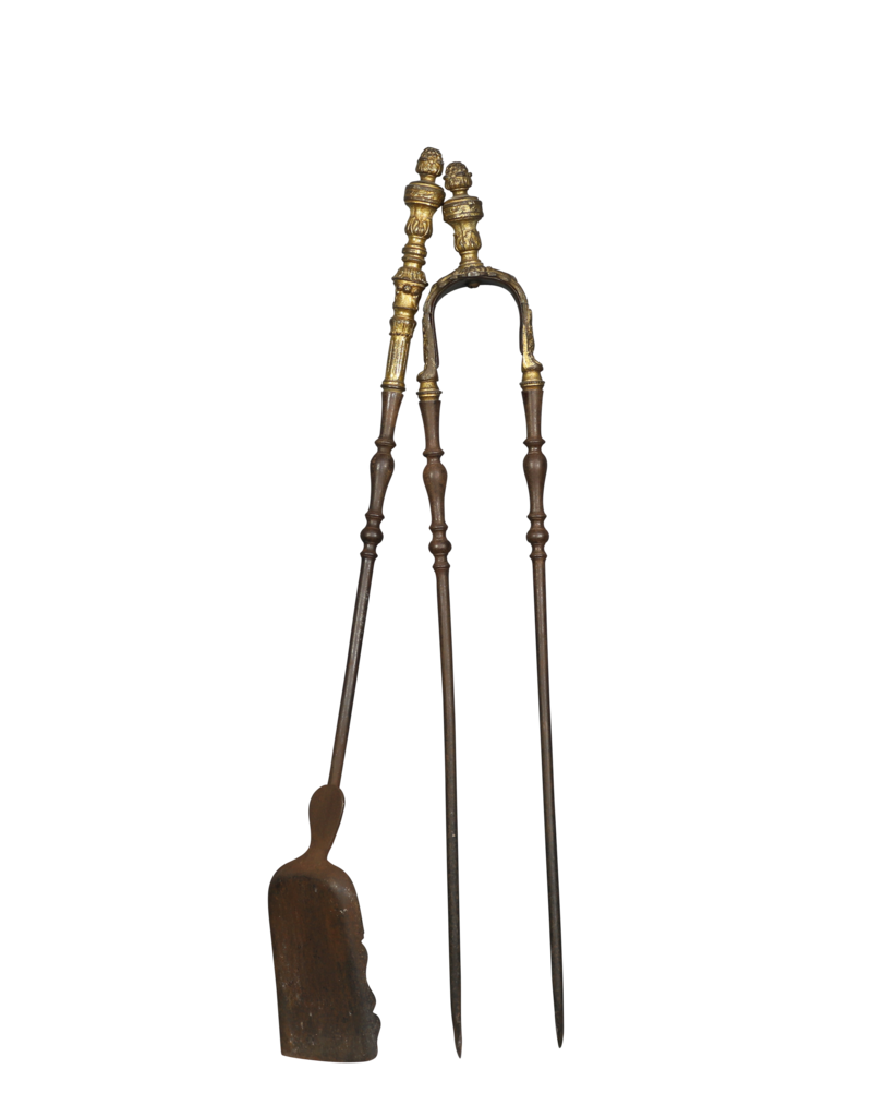 Maison Leon Van den Bogaert Ensemble D'outils De Cheminée Du Xviiie Siècle Pour Une Vie De Luxe