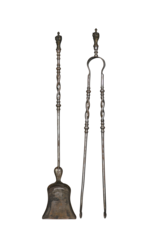 Maison Leon Van den Bogaert Exceptionnel Ensemble D'outils De Cheminée Régence D'époque Xviiième