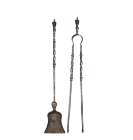 Exceptional Regency Fireplace Tool Ensemble From The 18Th Century Period