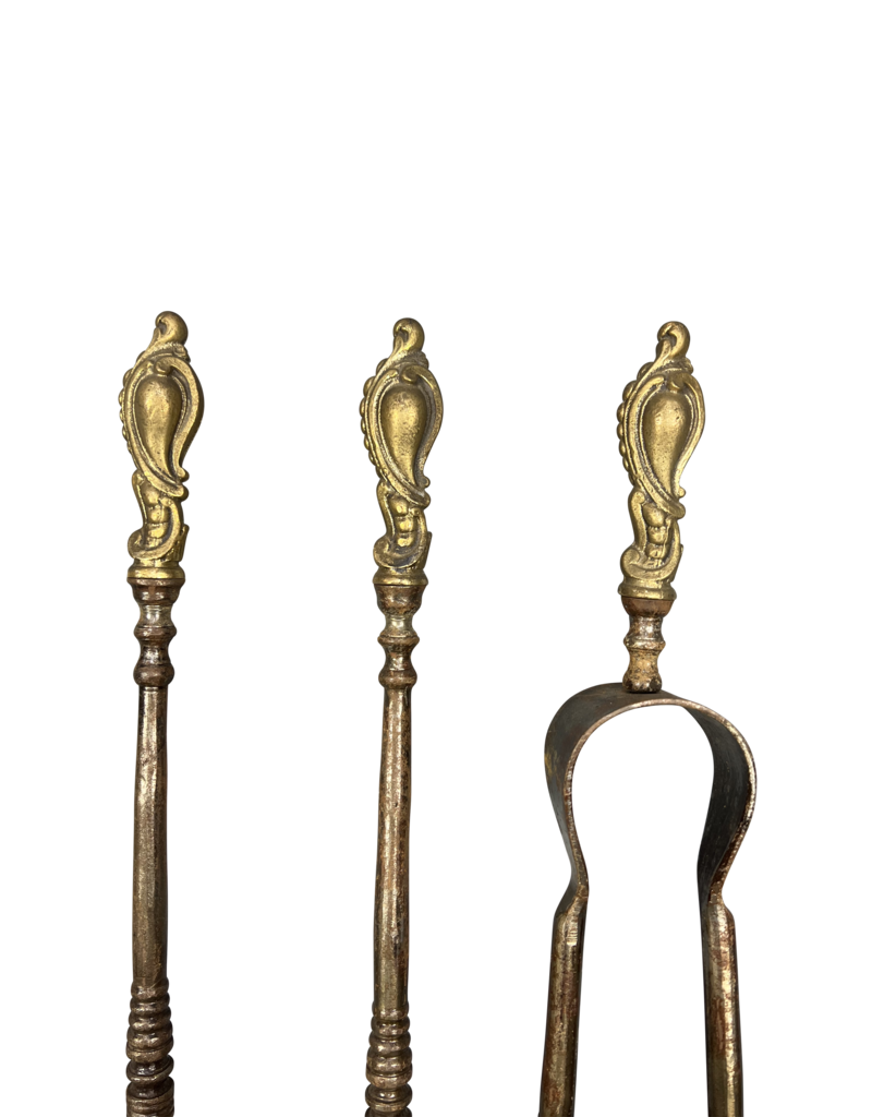 Maison Leon Van den Bogaert Viktorianisches Kaminbesteck-Ensemble in hervorragendem Zustand