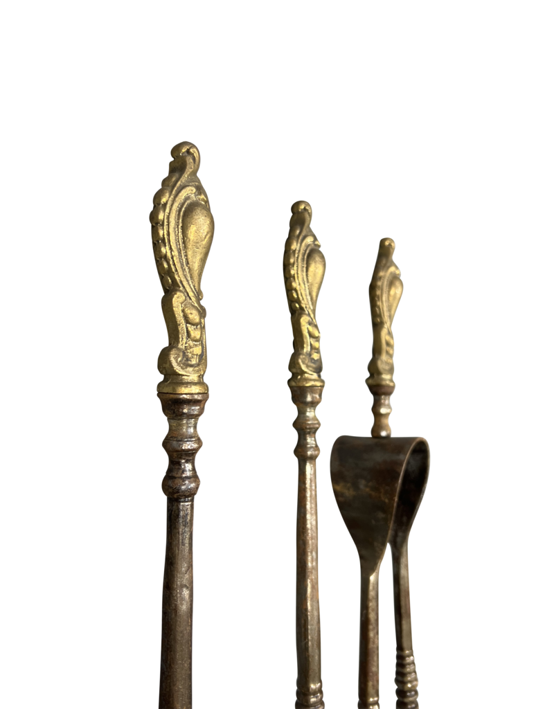 Maison Leon Van den Bogaert Conjunto De Herramientas Para Chimenea Victoriana En Perfecto Estado.