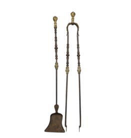 Regency Period Chateau Fireplace Tool Ensemble From France